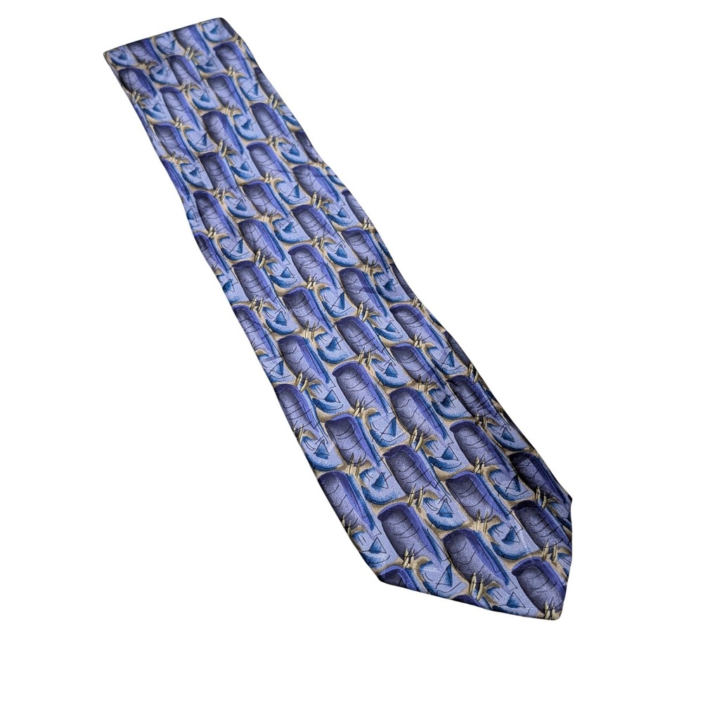 J. Garcia Necktie Mens OS Purple Uncorrected Manuscript Collection 14 Abstract
